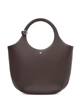 Courrèges: Коричневая сумка-шоппер 