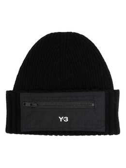 Y-3: Шапка с принтом 
