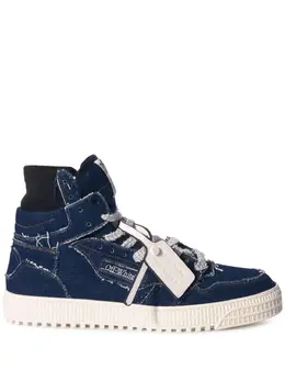 Off-White: Голубые кроссовки  Off Court