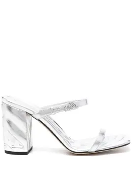 Alexander McQueen: Серебристые сандалии 
