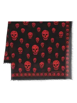 Alexander McQueen: Чёрный шарф  Skull