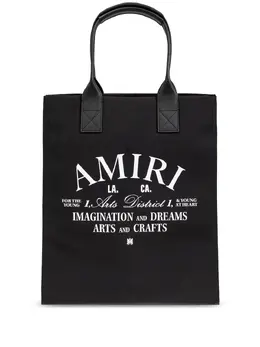 AMIRI: Чёрная сумка-шоппер 