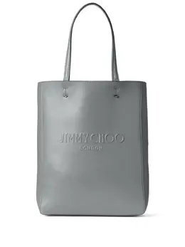 Jimmy Choo: Серебристая сумка-шоппер 
