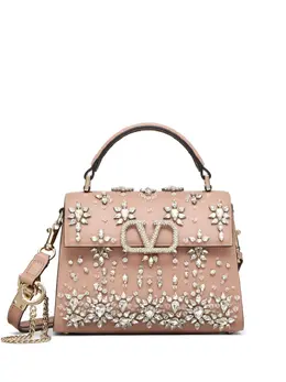 Valentino Garavani: Бежевая сумка 