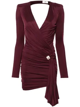 Elisabetta Franchi: Драпированное платье 