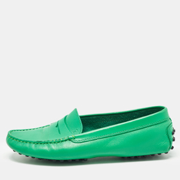 Tod's: Зелёные лоферы 
