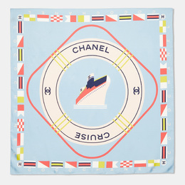 Chanel: Голубой шарф 