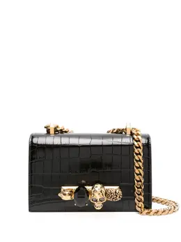 Alexander McQueen: Чёрная сумка через плечо  Jewelled