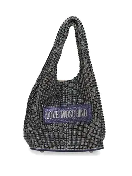 Love Moschino: Голубая сумка-шоппер 