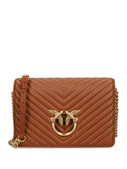 PINKO: Коричневая сумка через плечо  Classic Love
