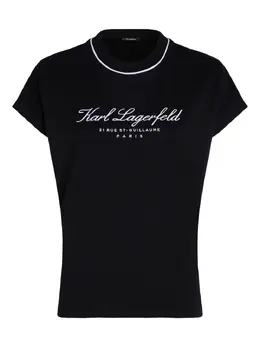 Karl Lagerfeld: Чёрная футболка  Karl