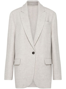 Brunello Cucinelli: Белый жакет  Monili
