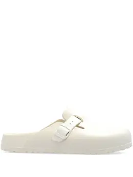 Birkenstock: Белые сабо  Boston