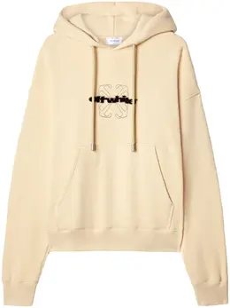 Off-White: Бежевая толстовка 