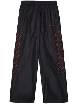 Off-White: Брюки  Diag Stripe в полоску