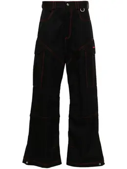 Off-White: Чёрные брюки 