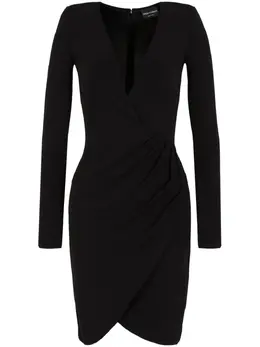 Emporio Armani: Платье с v-образным вырезом 