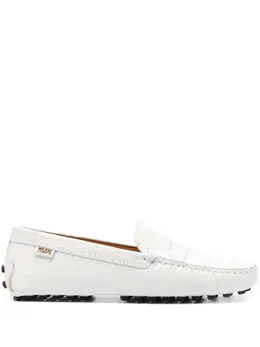 Tod's: Белые лоферы  Gommino Driver