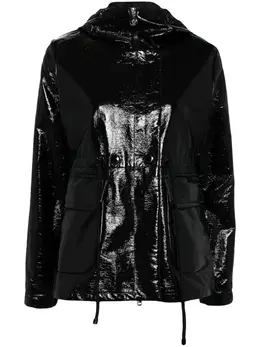 Moncler: Чёрный пуховик 