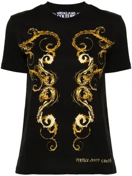 Versace Jeans Couture: Чёрная футболка 