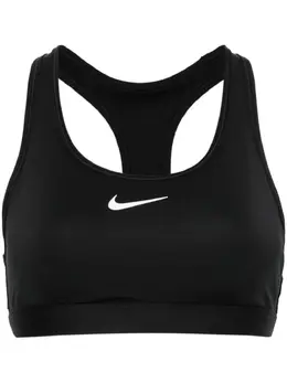 Nike: Чёрный бюстгальтер 