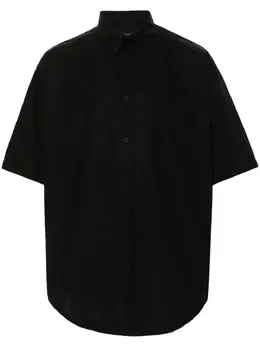 Balenciaga: Чёрная рубашка 