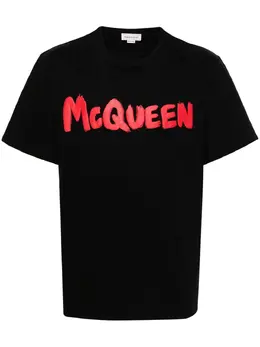 Alexander McQueen: Футболка  Graffiti с принтом