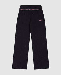 Off-White: Чёрные брюки 