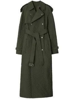 Burberry: Двубортный плащ 