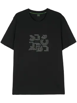 BOSS: Чёрная футболка 