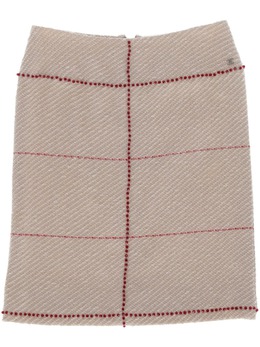 CHANEL Pre-Owned: Бежевая юбка 