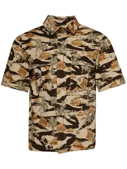 AMIRI: Коричневая рубашка 