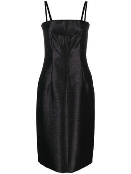 Sportmax: Чёрное платье 