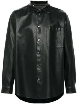 MSGM: Коричневая рубашка 