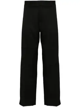 MM6 Maison Margiela: Чёрные брюки 