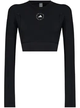 adidas by Stella McCartney: Чёрный топ 