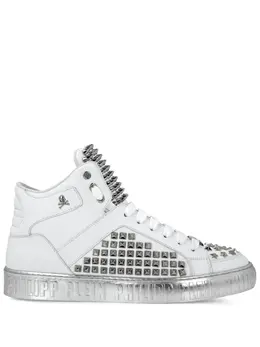Philipp Plein: Белые кроссовки 