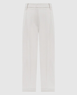 Brunello Cucinelli: Белые брюки 