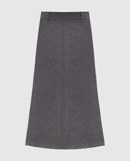 Brunello Cucinelli: Серая юбка 