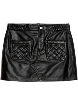 Zadig&Voltaire: Кожаная юбка 