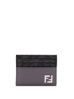 FENDI: Серебристый картхолдер  FF