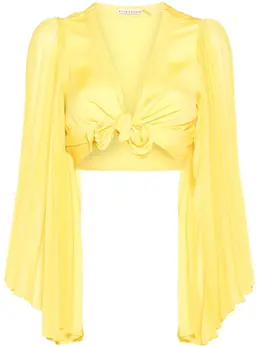 alice + olivia: Жёлтый топ 