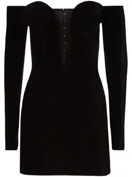 Nina Ricci: Платье с открытыми плечами 