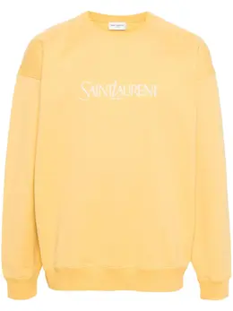 Saint Laurent: Жёлтый свитшот 