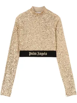 Palm Angels: Топ с блёстками 