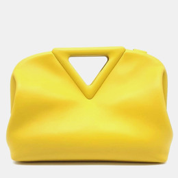 Bottega Veneta: Жёлтая сумка на руку  Point