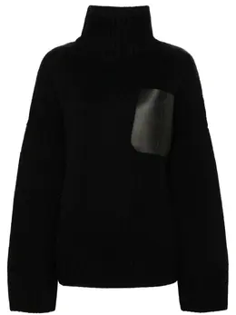 JW Anderson: Кожаный свитер 