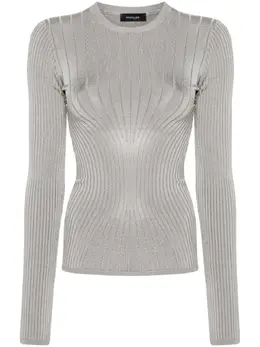 Mugler: Трикотажный топ 