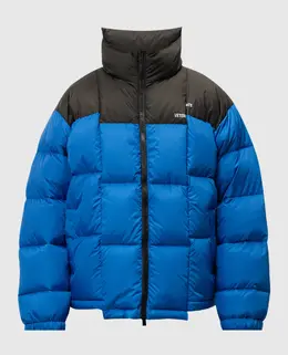 Vetements: Синий пуховик 