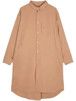 Homme Plissé Issey Miyake: Рубашка без воротника 